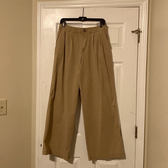 NWOT LOFT THE FEEL GOOD FIT: super soft and drapey. wide leg wide bottom - Picture 1 of 5